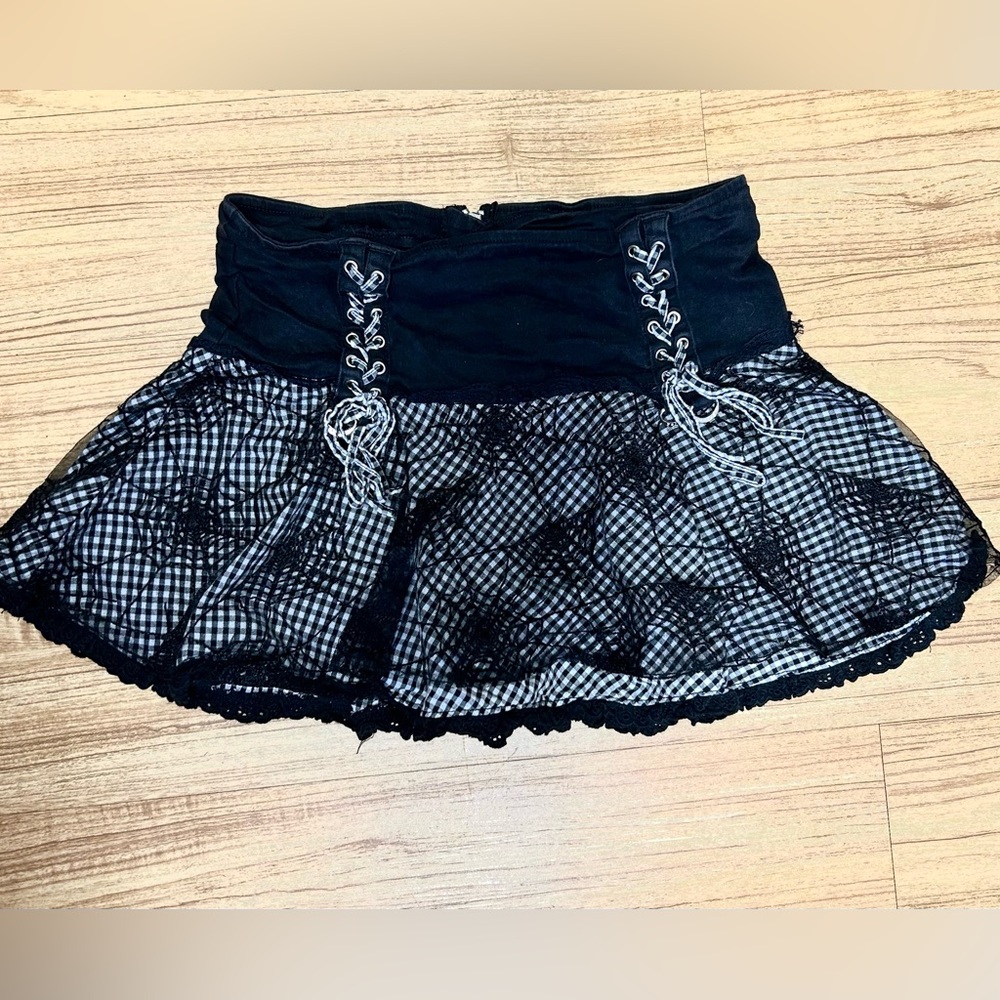 Tripp NYC, Hot Topic Spider Web Skirt, goth, punk, y2k